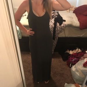Gray maxi dress